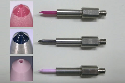 hole diameter from 50 micron meter for stainless steel nozzle, while from 10 micron meter for fine ceramics or ruby nozzle, utilizing unique technologies developed by ourselves